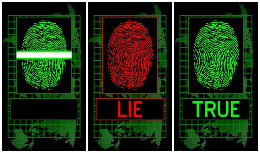 Lie Detector Fingerprint Scan