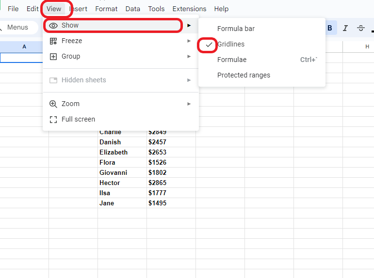 Open View Menu and untick grid lines