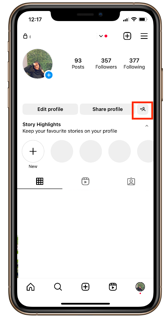 Tap on the small button next to share profile to disable Discover People