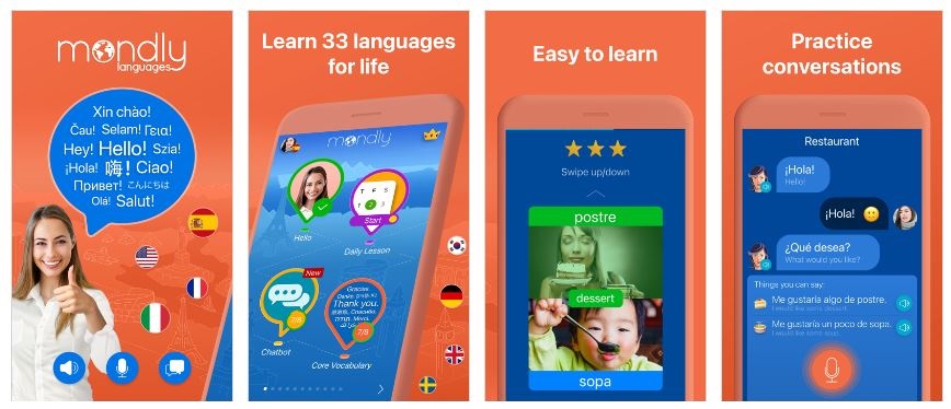 Learn 33 Languages with Mondly