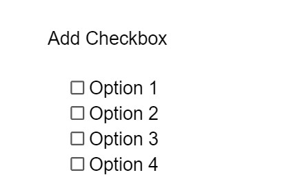 Converted all the text into checkboxes