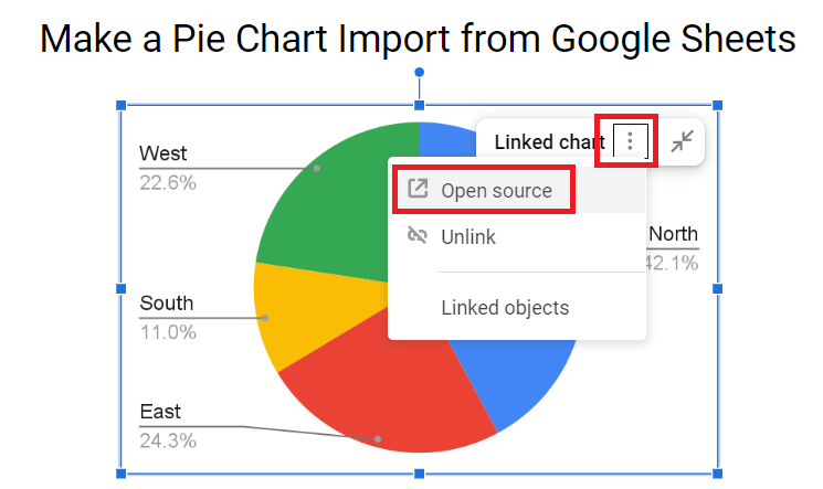 Click on ellipsis followed by Open Source