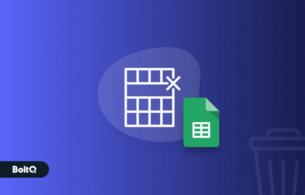 How To delete rows in Google Sheets