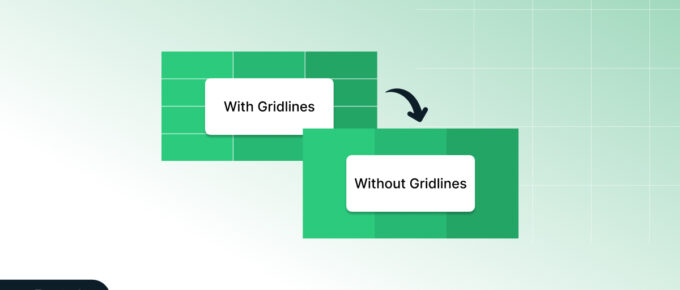 How to Remove Gridlines in Google Sheets