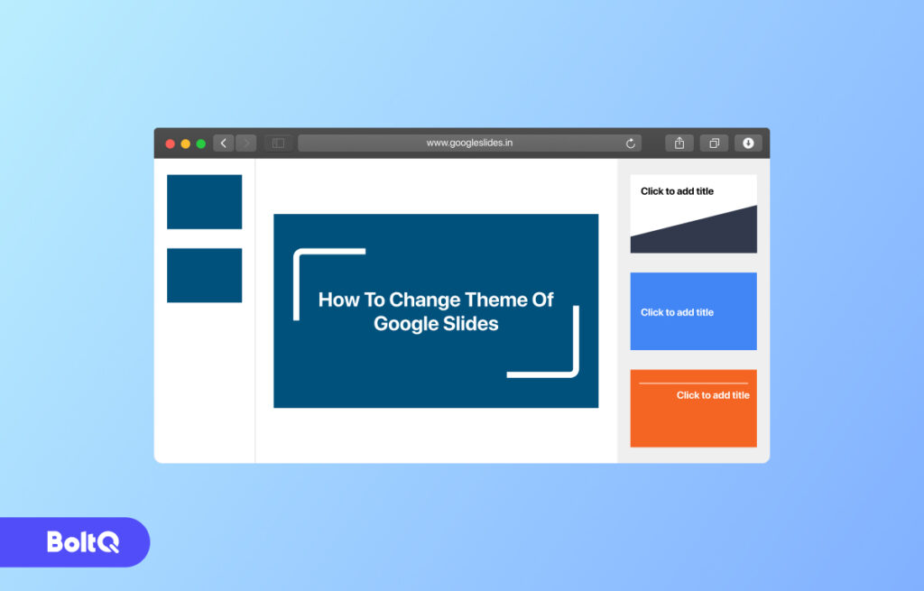 How to change theme in google slides