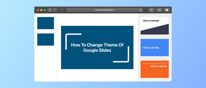 How to change theme in google slides