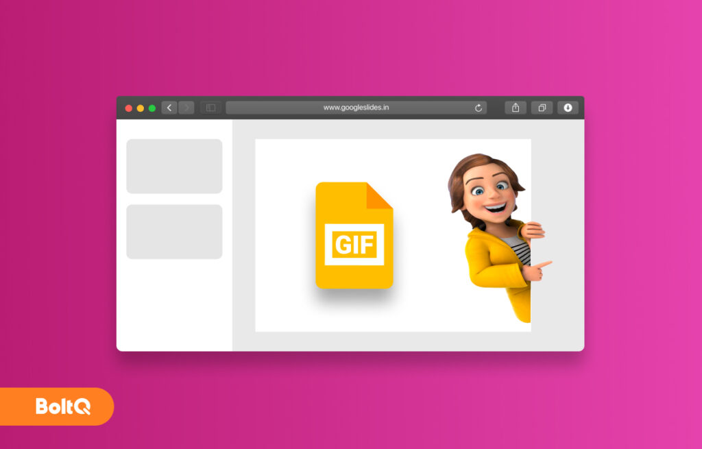 How to insert GIF in Google slides