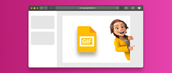 How to insert GIF in Google slides
