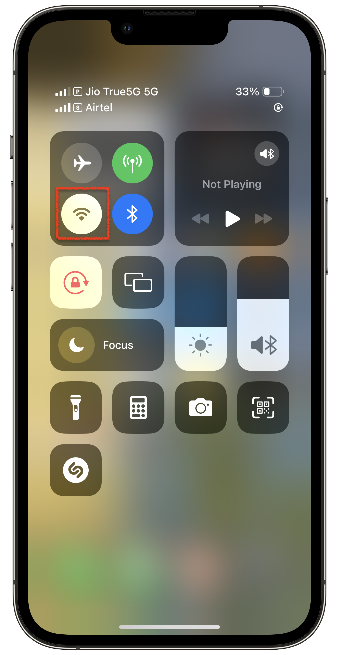 Open Control Center