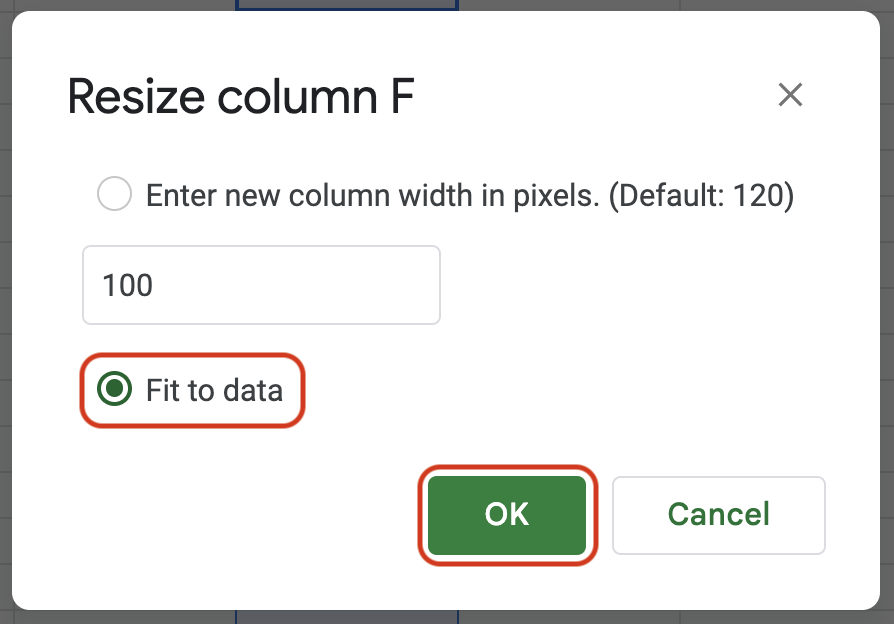 Choose Fit to Data