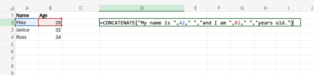 Concatenate Function