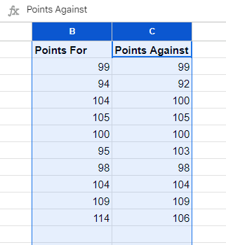 Highlight Two Columns for Scatter Plot