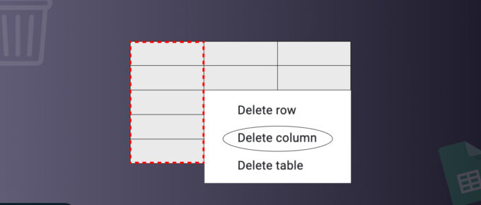 How To Delete Columns in Google Sheets