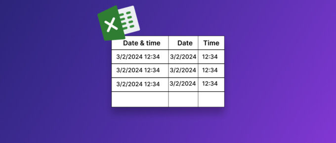 How To Separate Date and Time in Excel