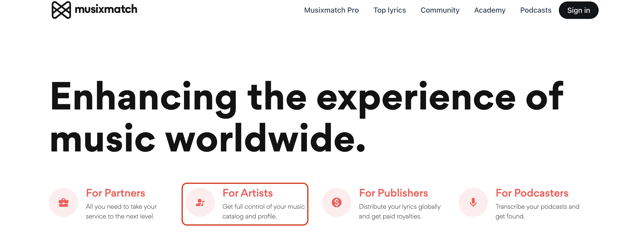 Log in to Your Artist Account