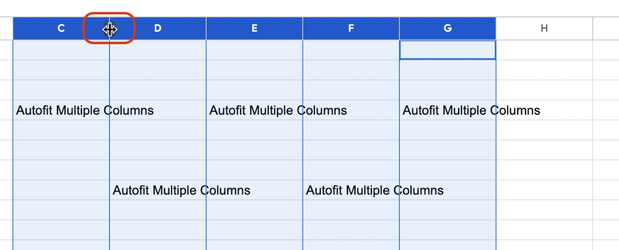 Select All the Columns