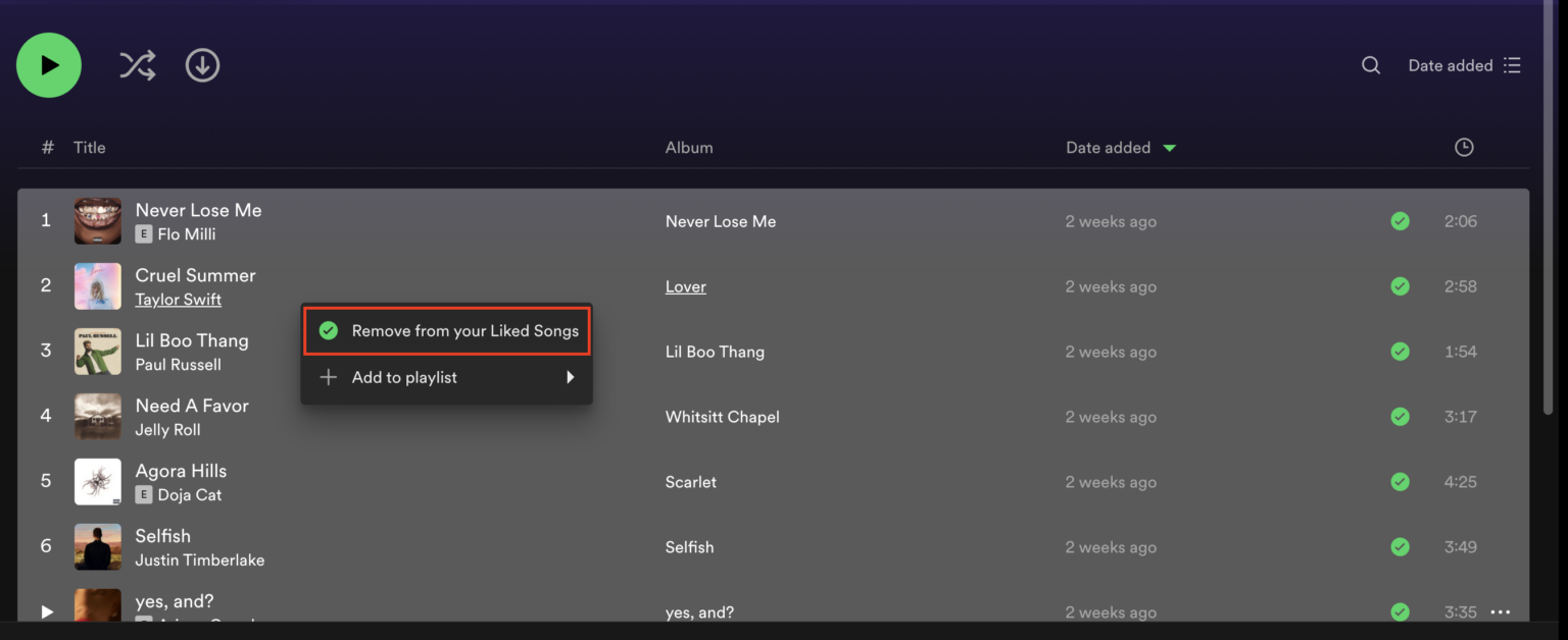 How Do You Unlike A Song On Spotify