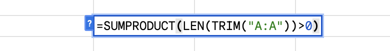 Sumproduct Function