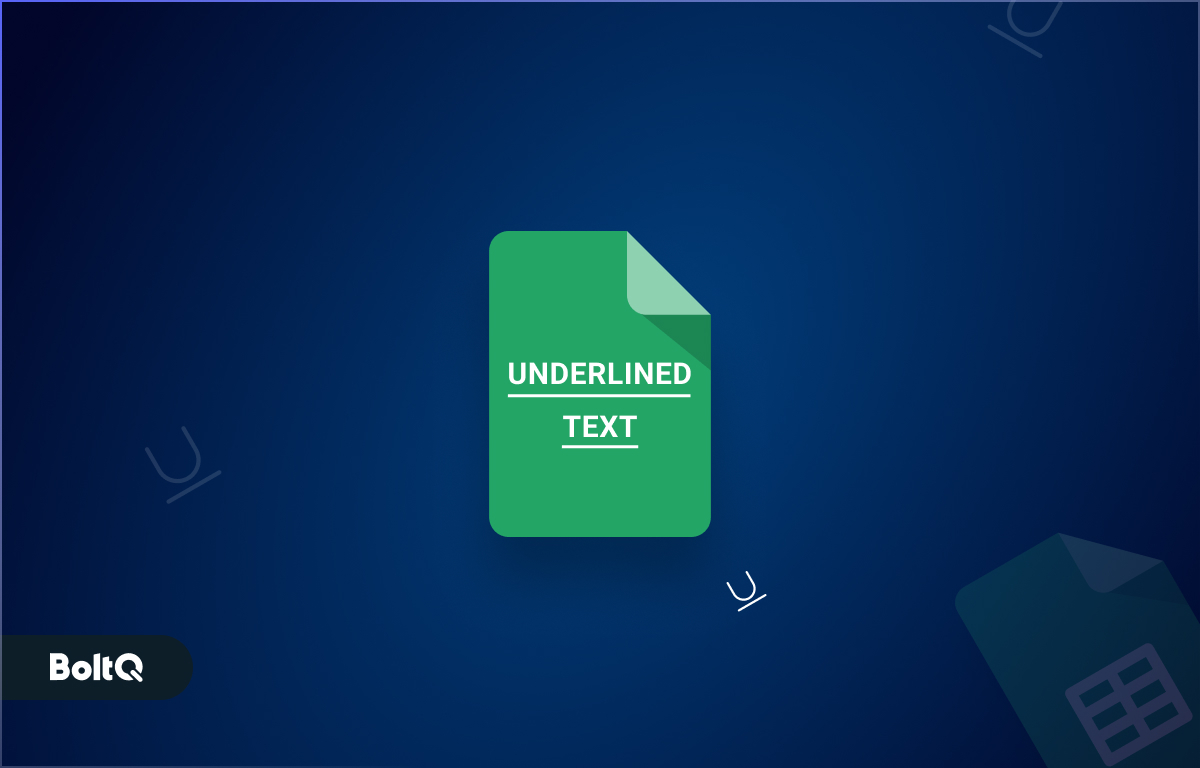How To Underline in Google Sheets? [Entire or Specific Text]